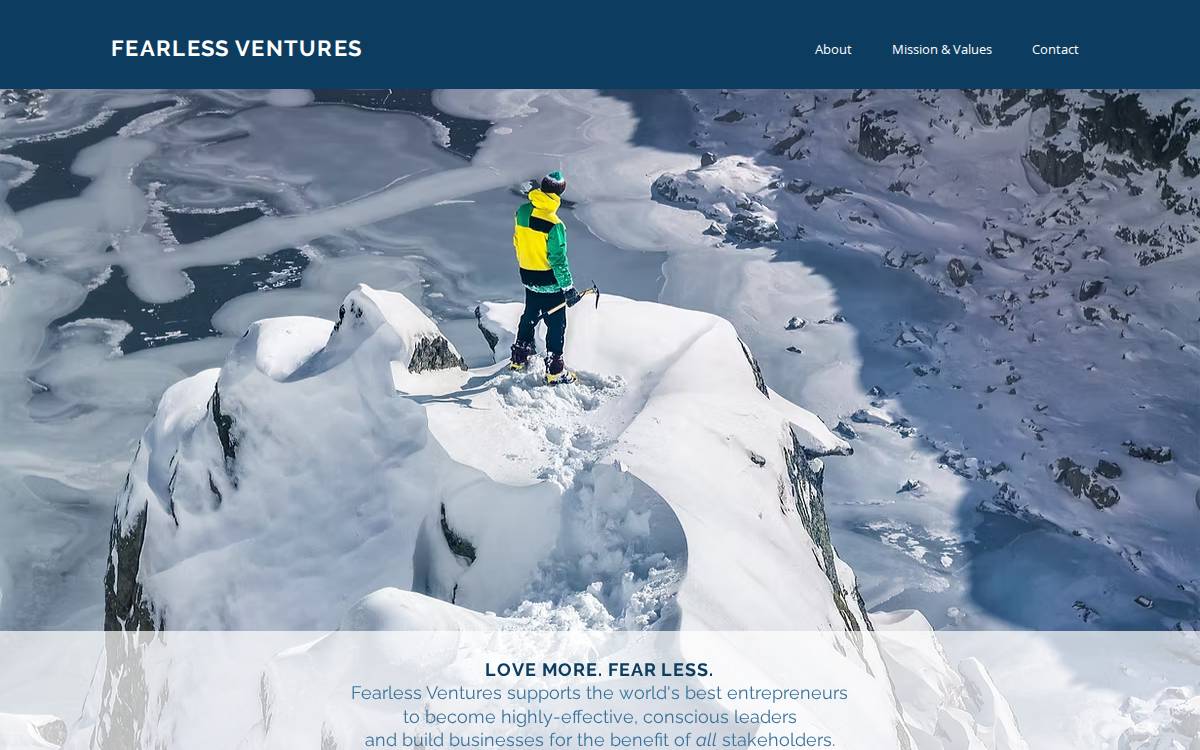 Fearless Ventures website preview