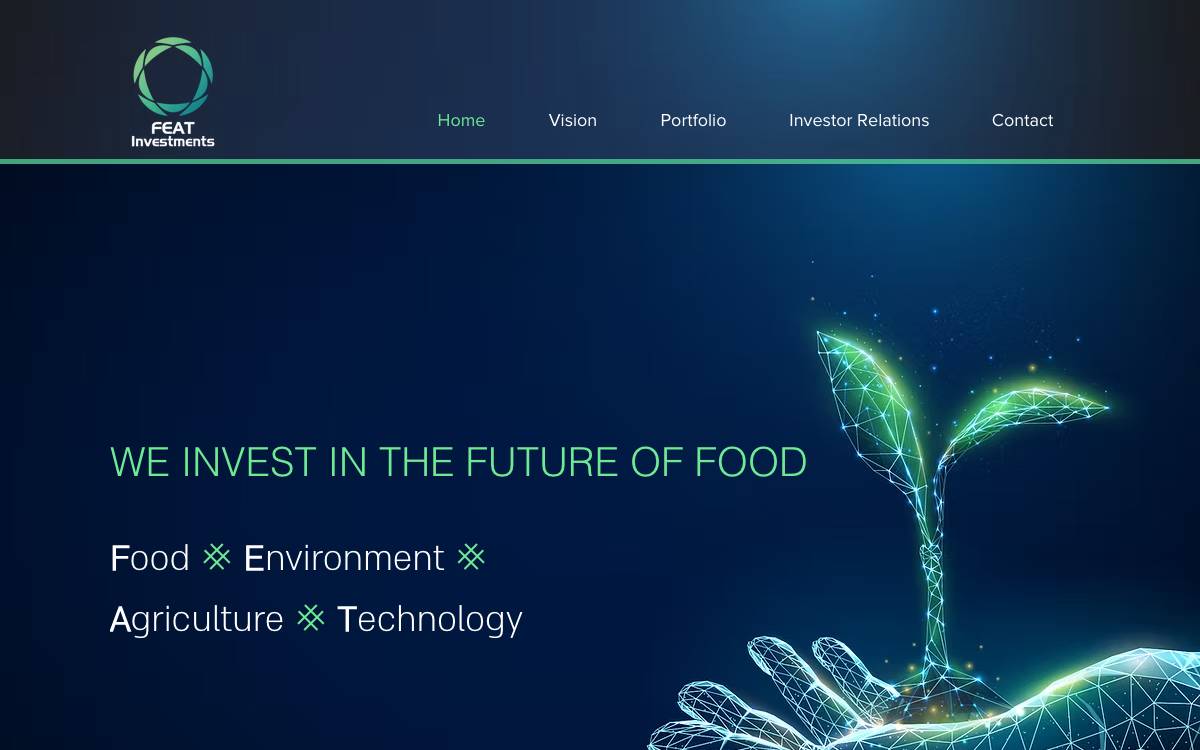 FEAT Investments website preview