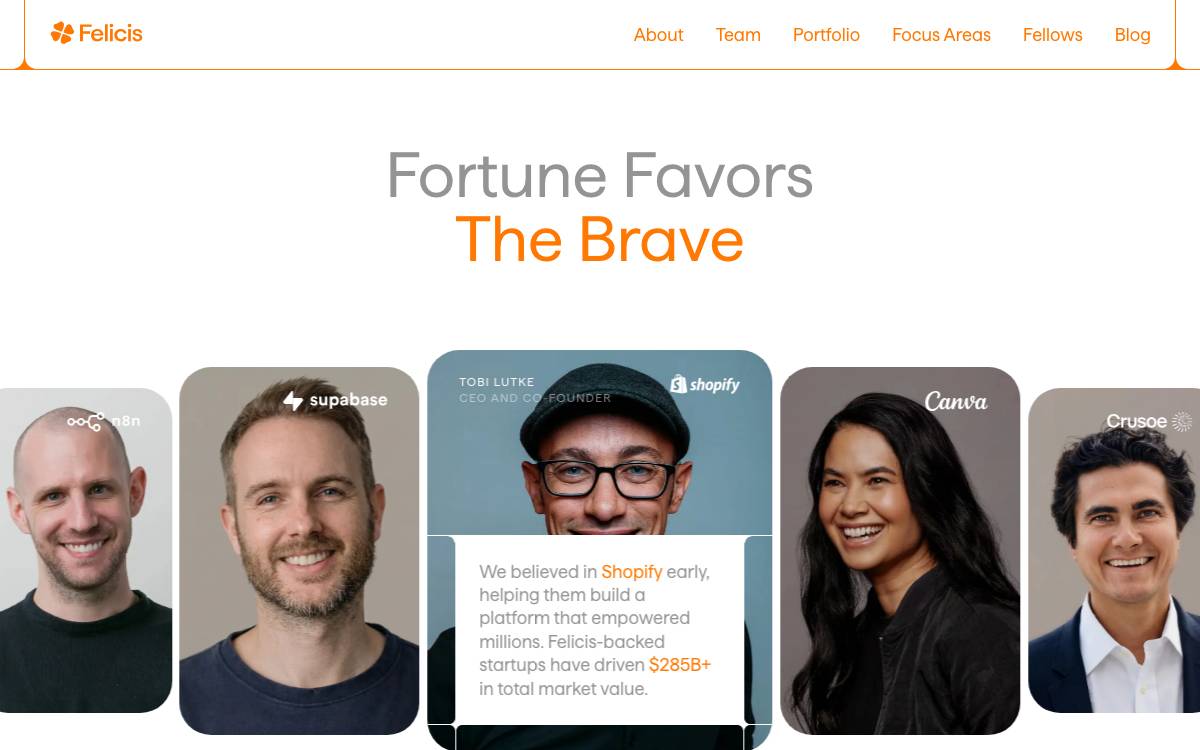 Felicis Ventures website preview