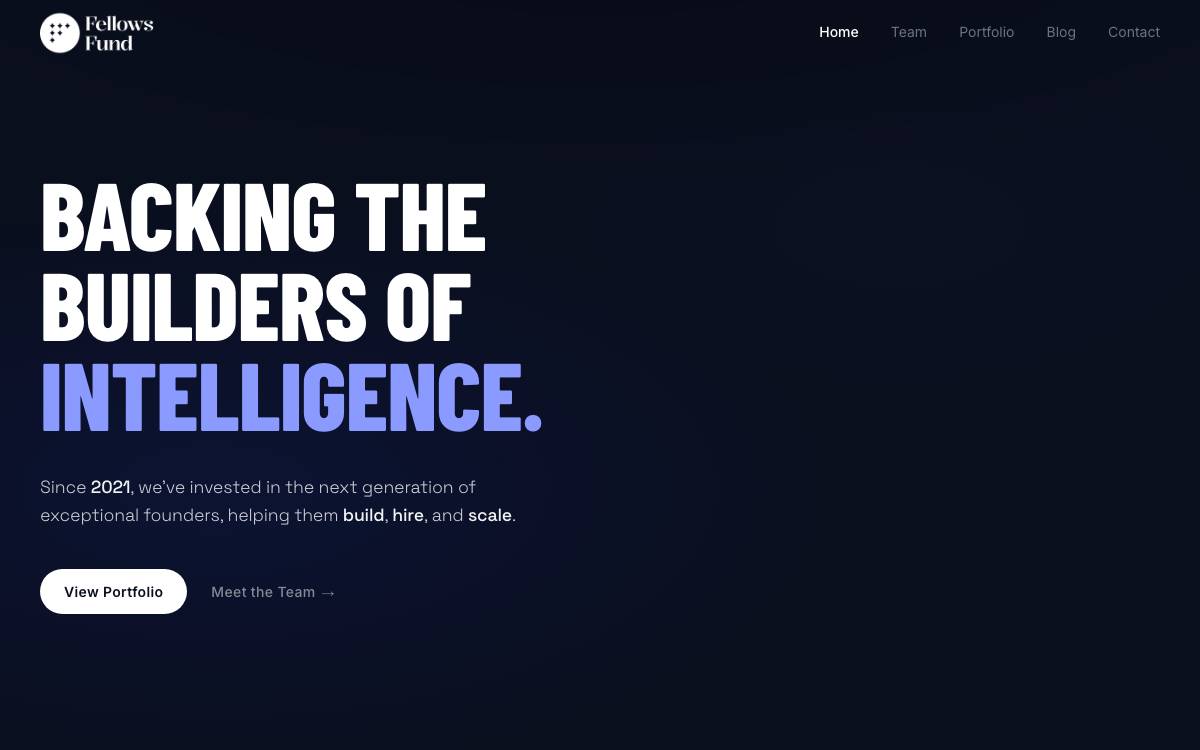 Fellows website preview
