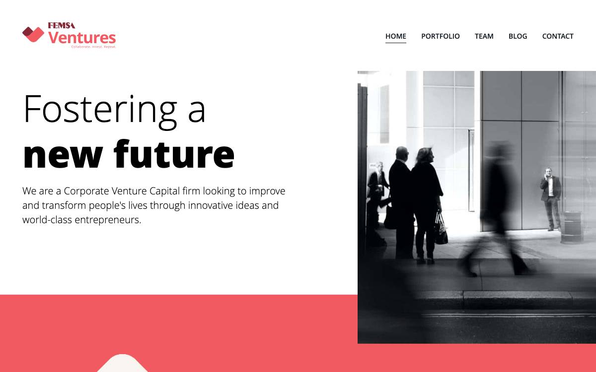 FEMSA Ventures website preview