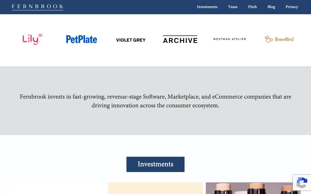 Fernbrook Capital Management website preview