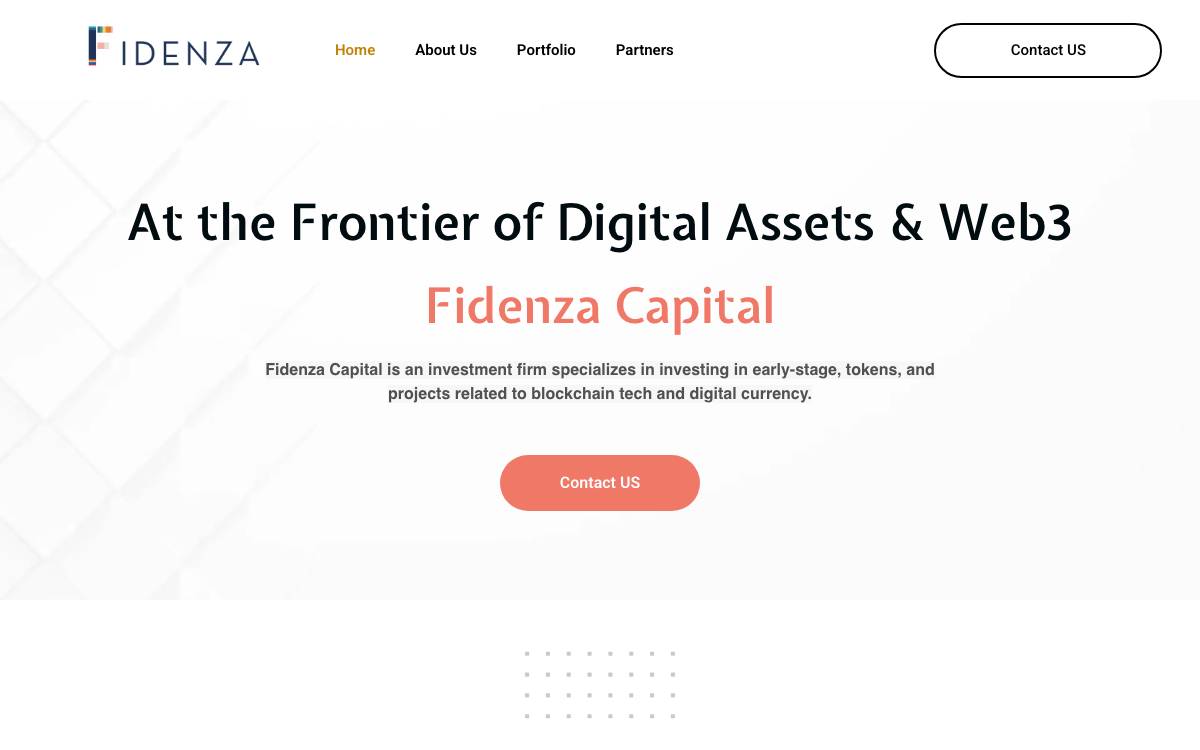 Fidenza Capital Investment website preview
