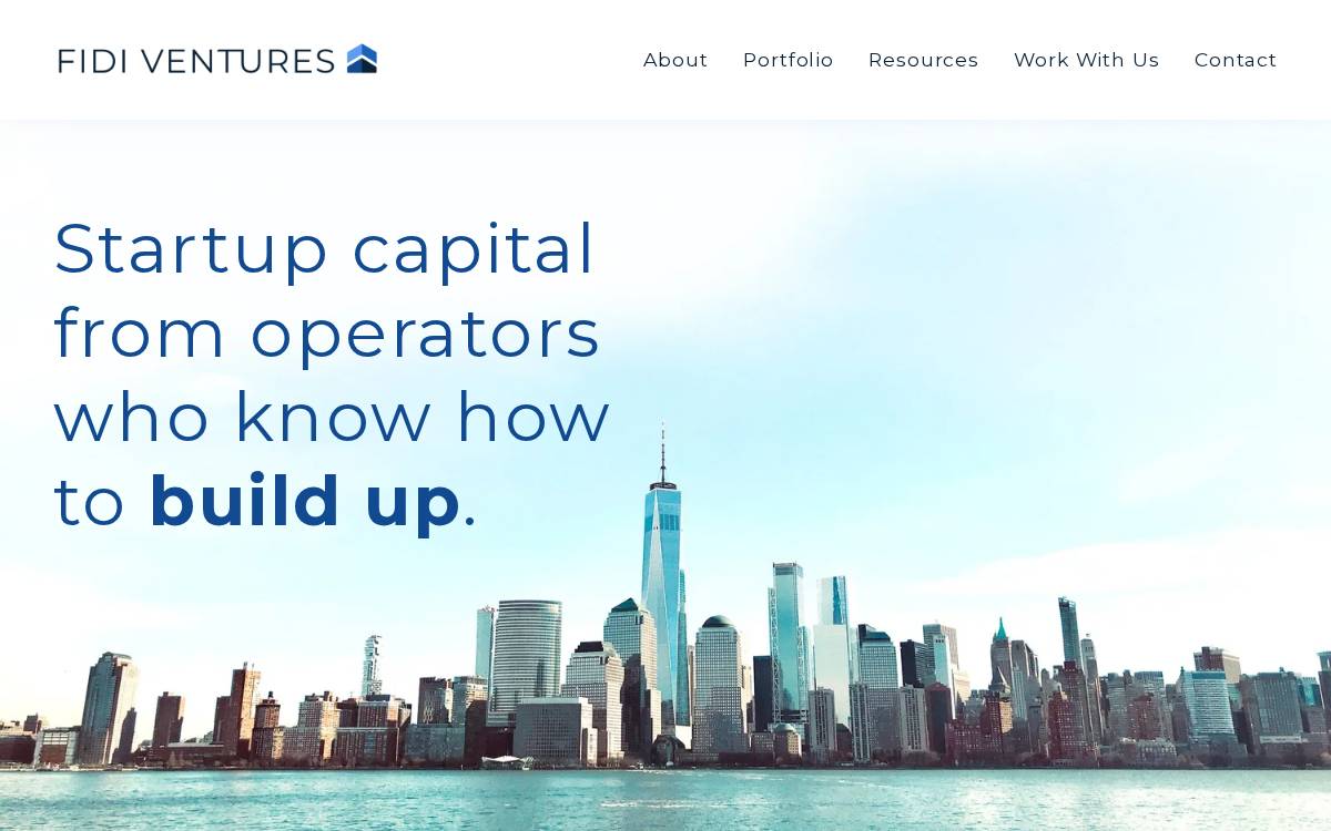 FiDi Ventures website preview