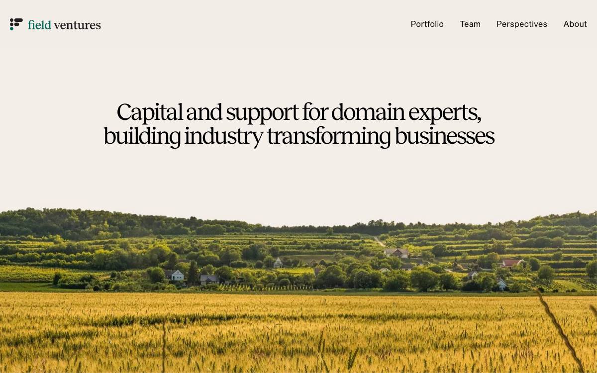 Field Ventures website preview
