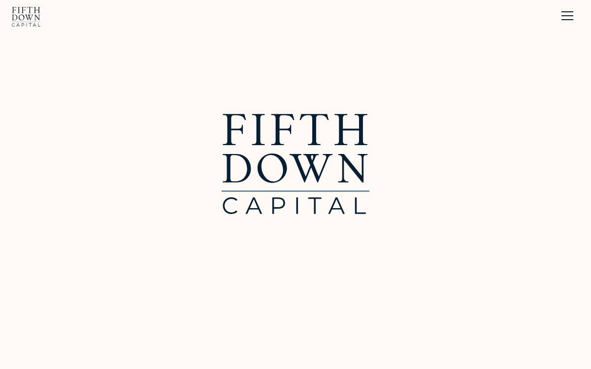 Fifth Down Capital website preview