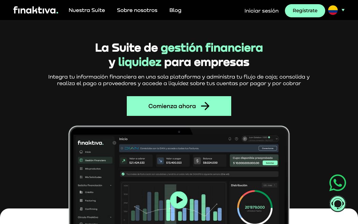 Finaktiva website preview