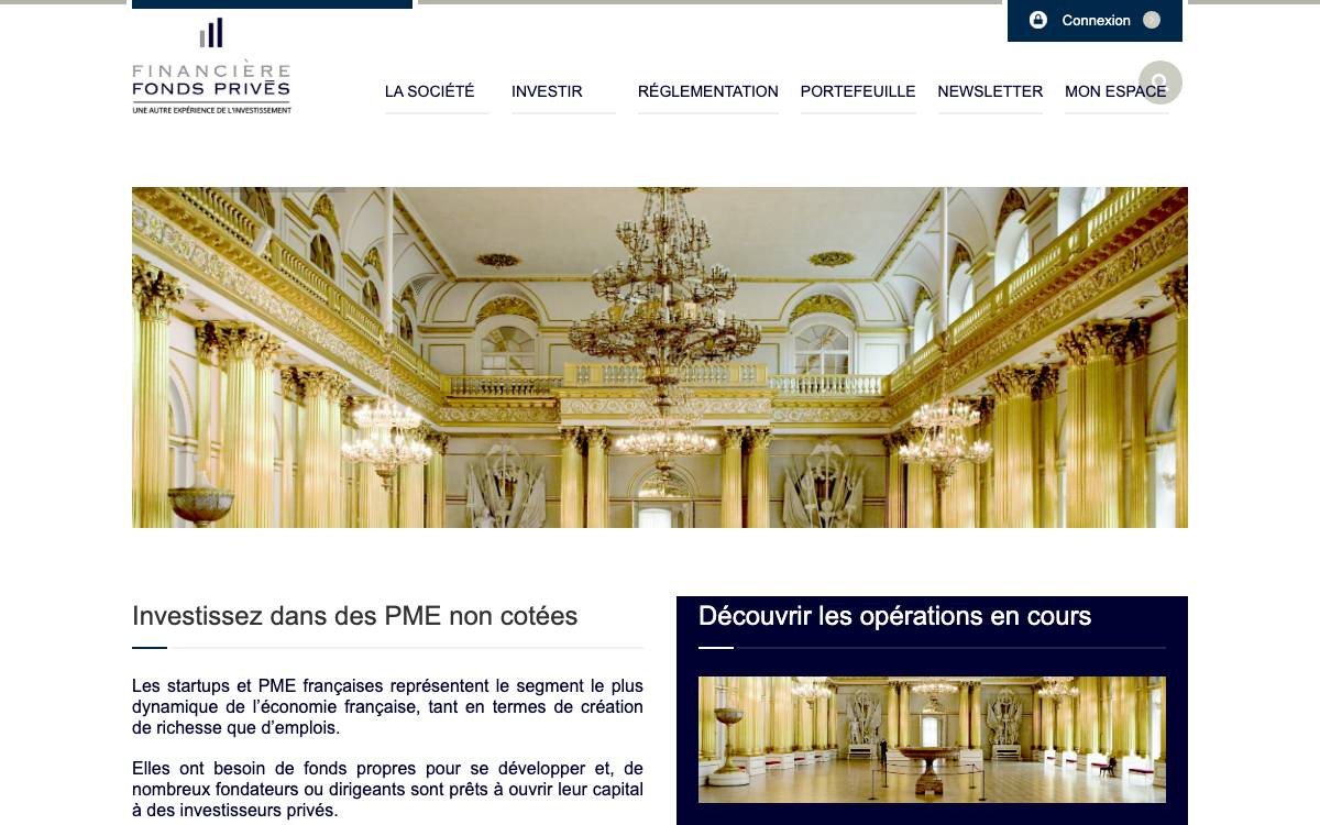 FINANCIERE FONDS PRIVES website preview
