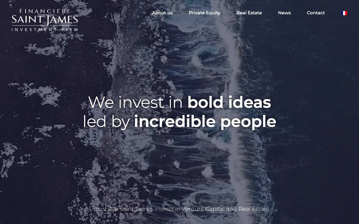 Financière Saint James website preview