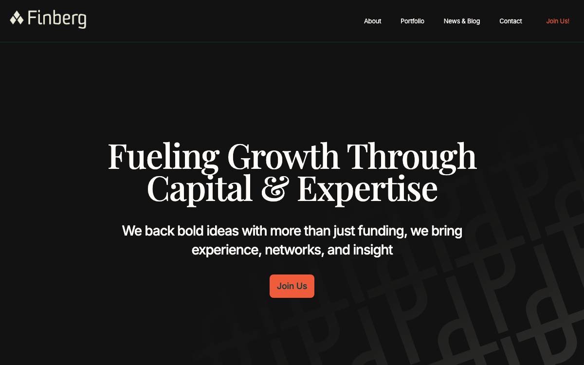 Finberg website preview