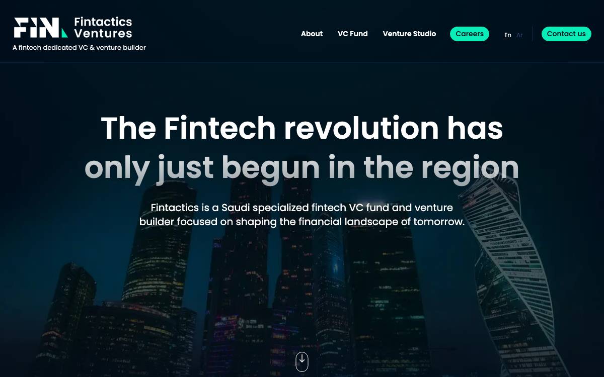 Fintactics Ventures website preview