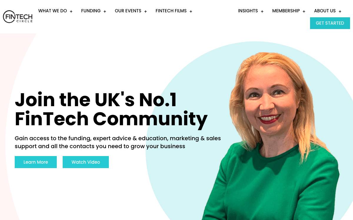 FINTECH Circle website preview