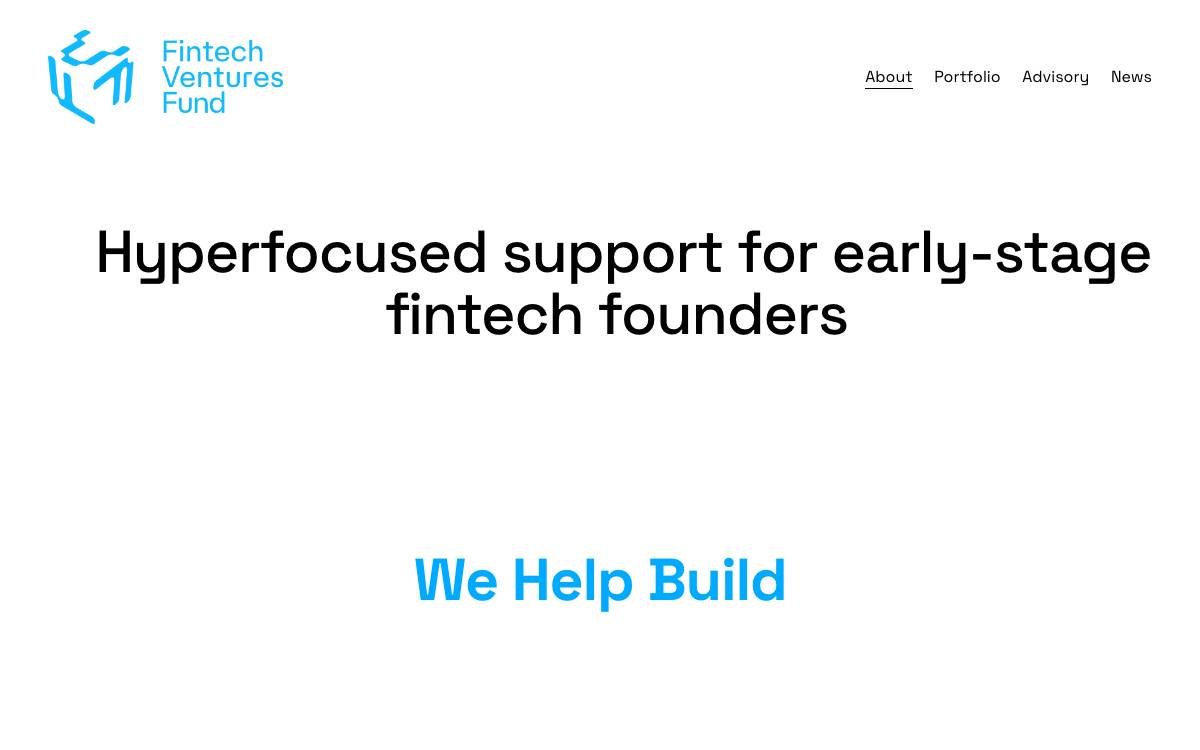 FinTech Ventures website preview