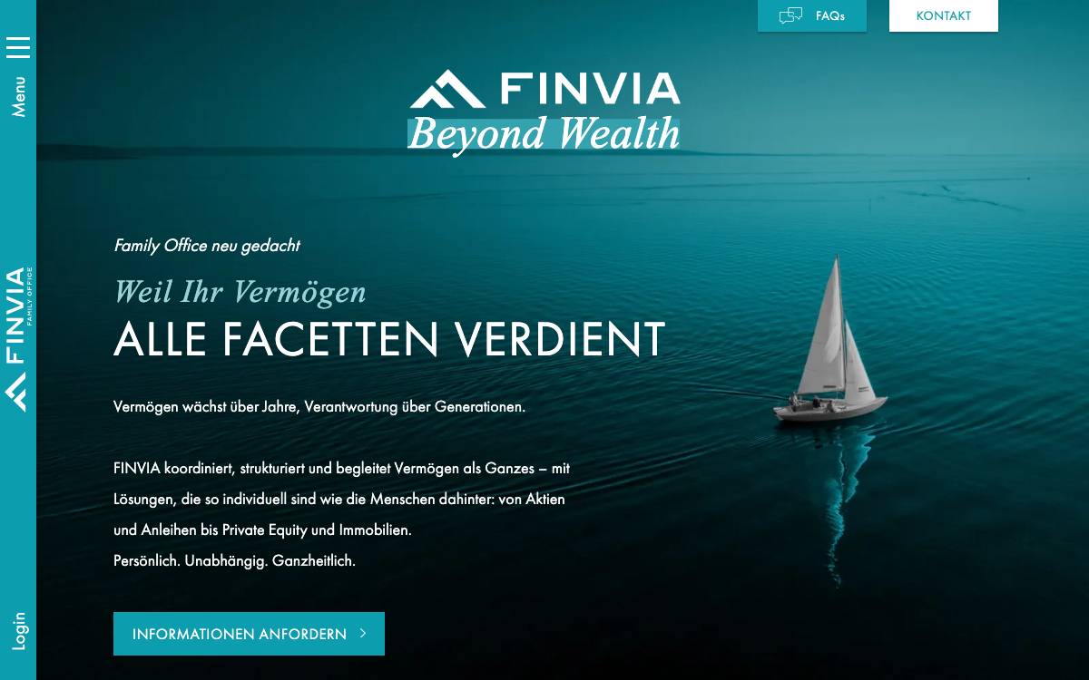 FINVIA Family Office GmbH website preview
