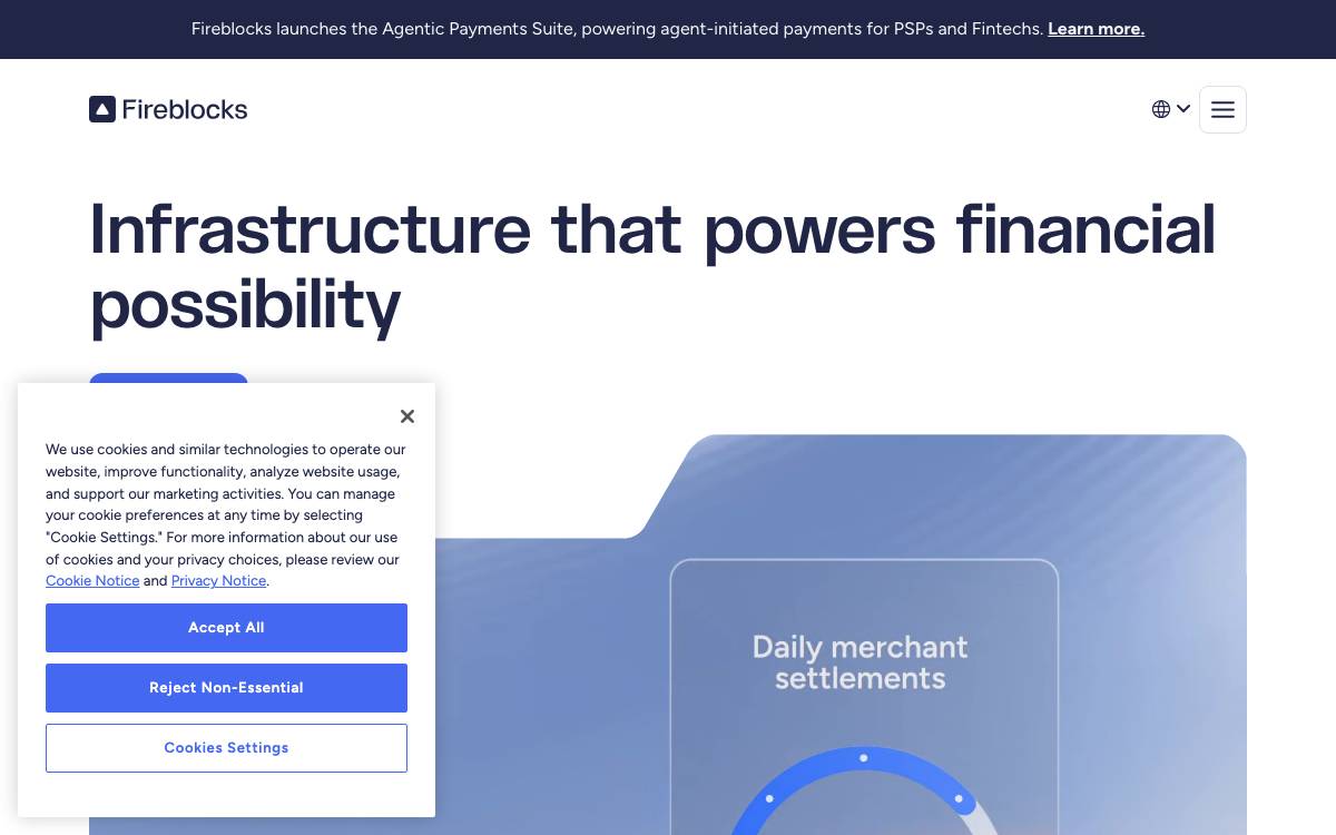 Fireblocks website preview