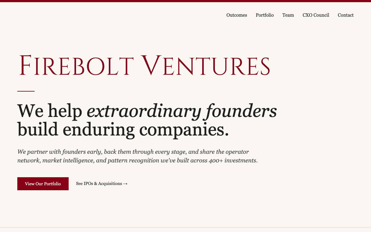 Firebolt Ventures Management Company, Llc website preview
