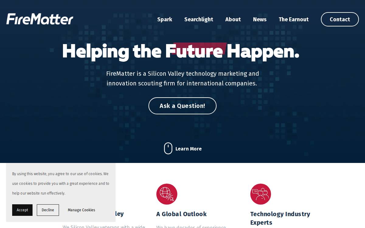 FireMatter website preview
