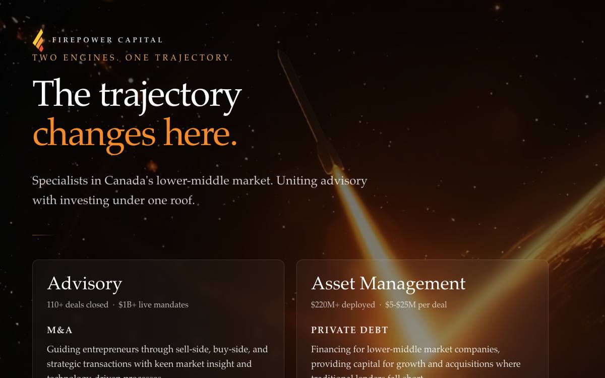 FirePower Capital website preview