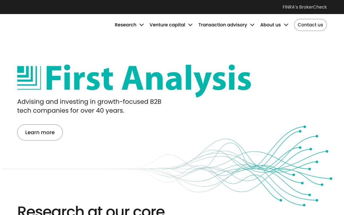 First Analysis website preview