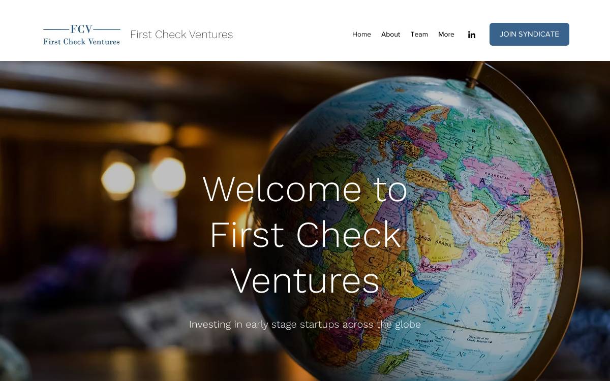 First Check Ventures website preview