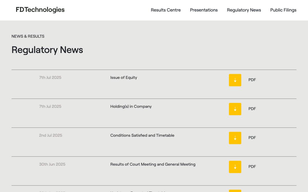 First Derivatives website preview