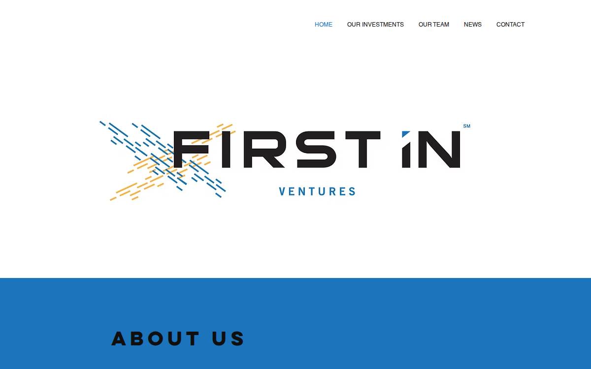First In Ventures website preview