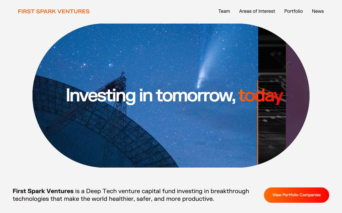 First Spark Ventures, Llc website preview