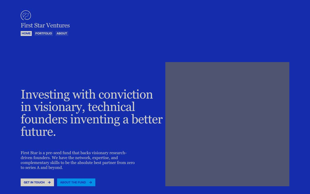First Star Ventures website preview