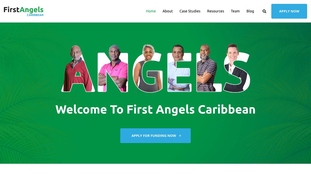 FirstAngels Caribbean website preview