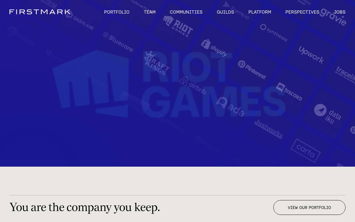 FirstMark Capital website preview