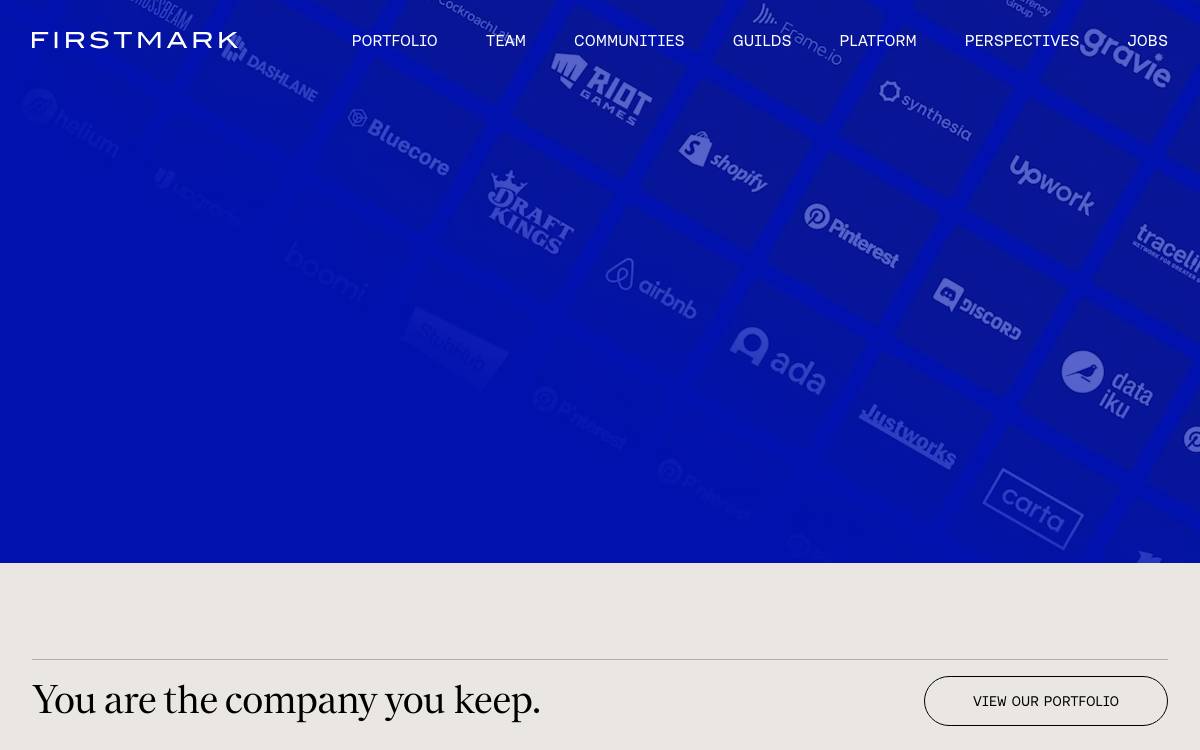 FirstMark website preview
