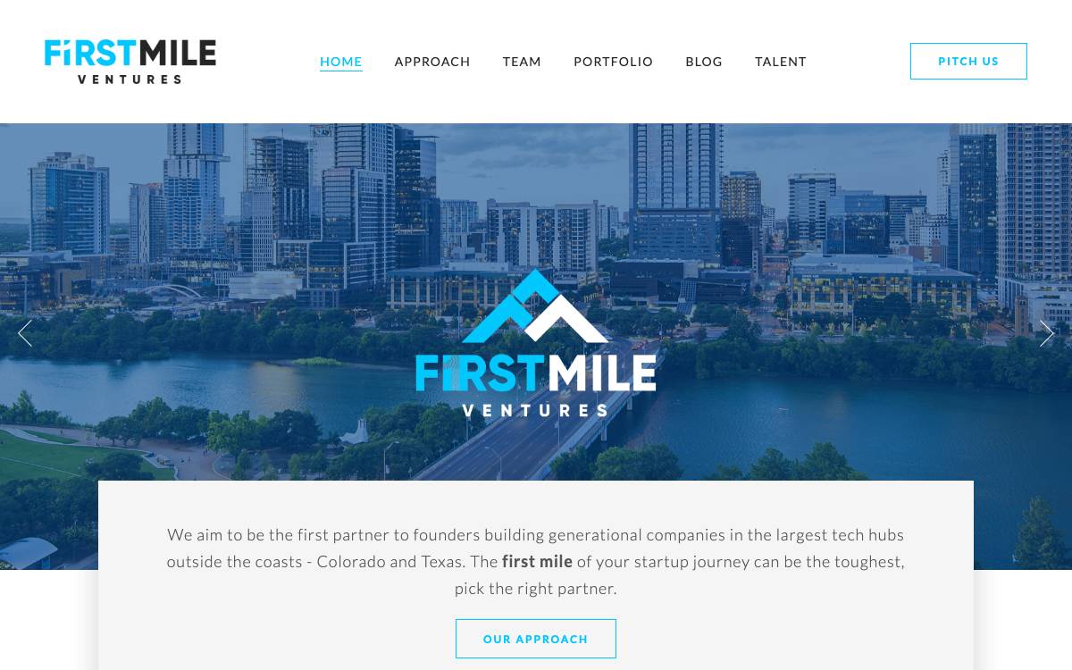 FirstMile Ventures website preview