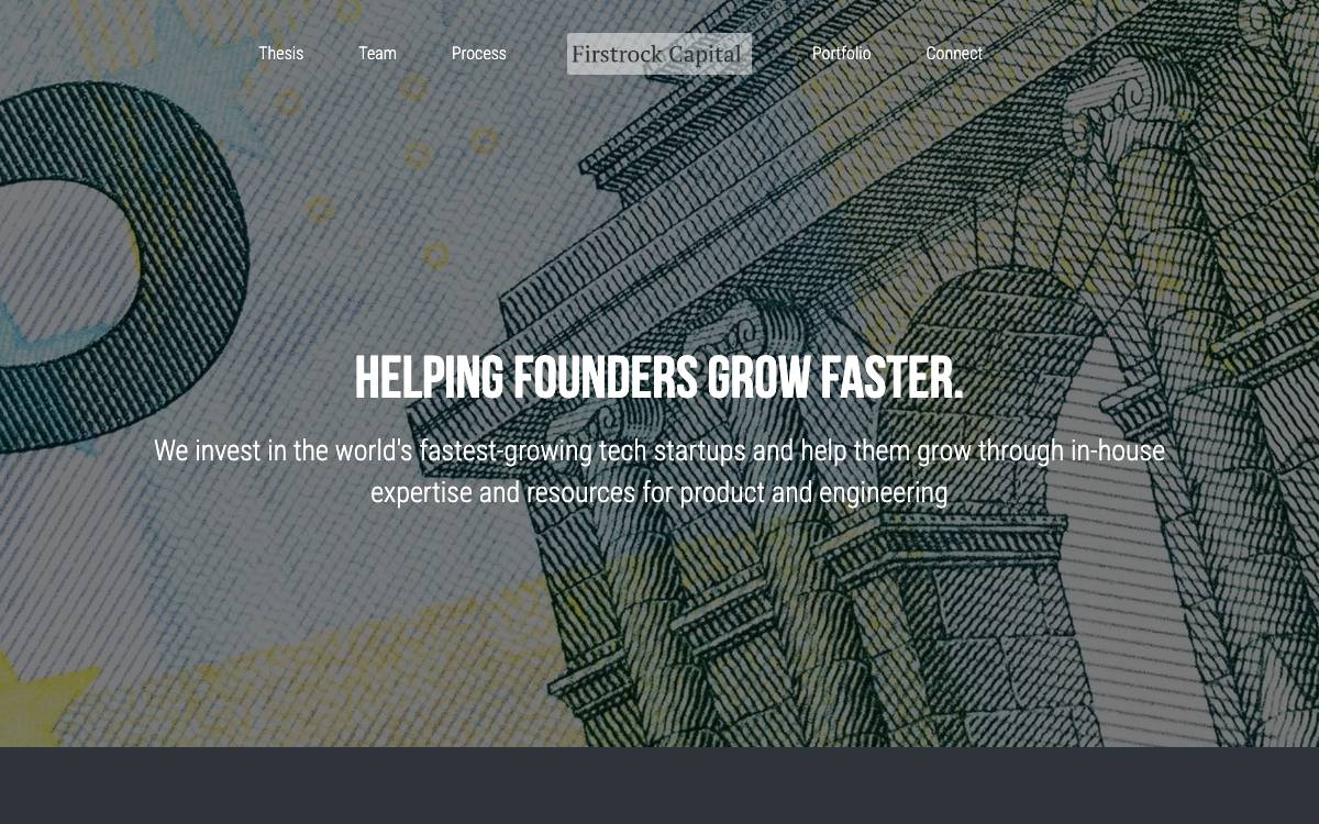 Firstrock Capital website preview