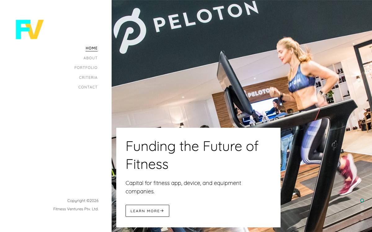 Fitness Ventures website preview