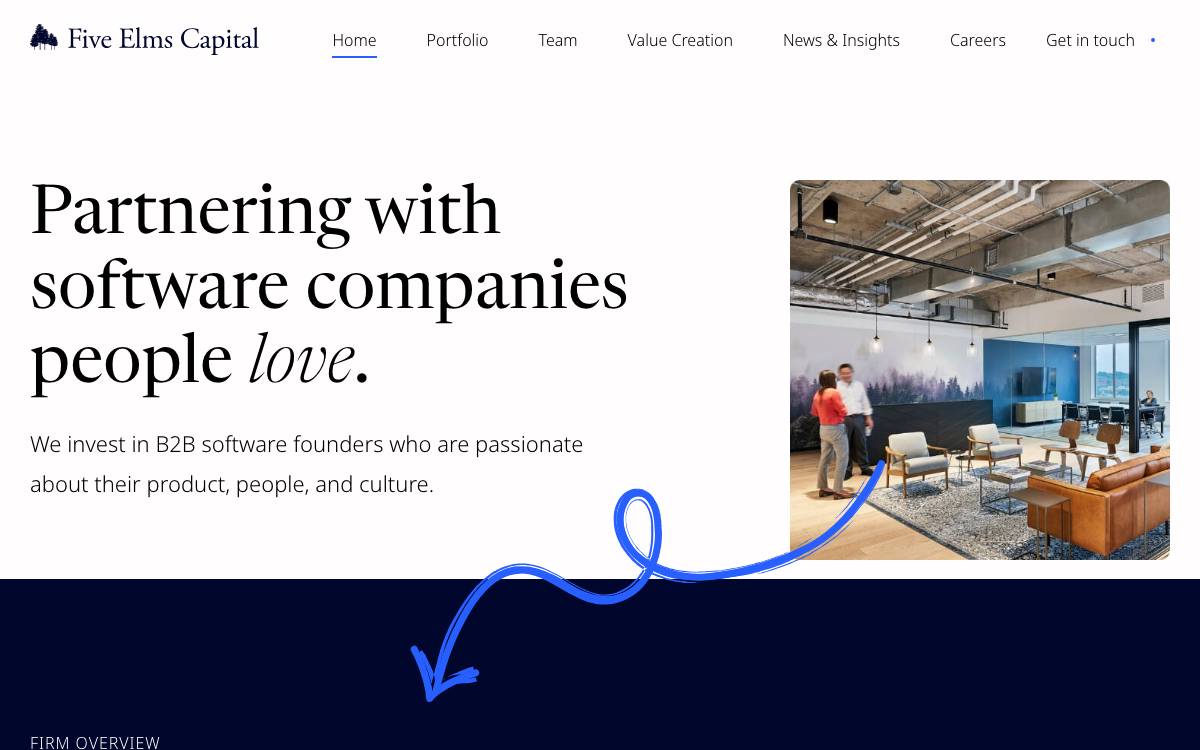 Five Elms Capital website preview