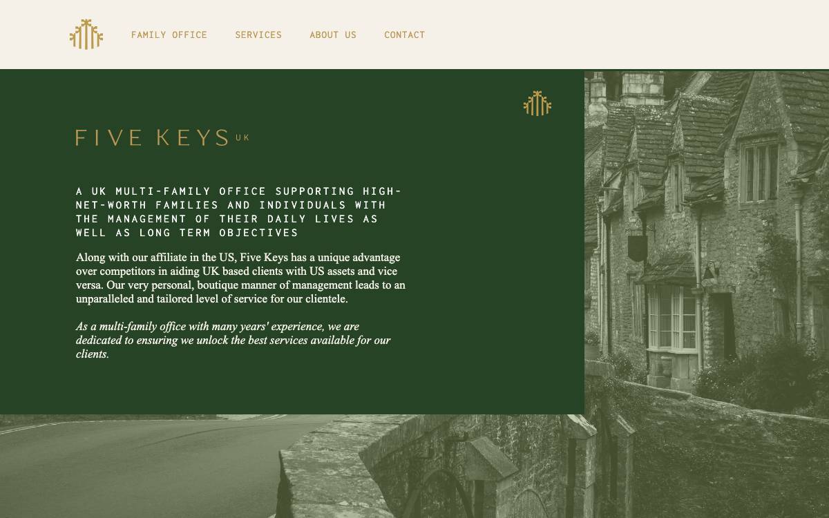 Five Keys UK website preview