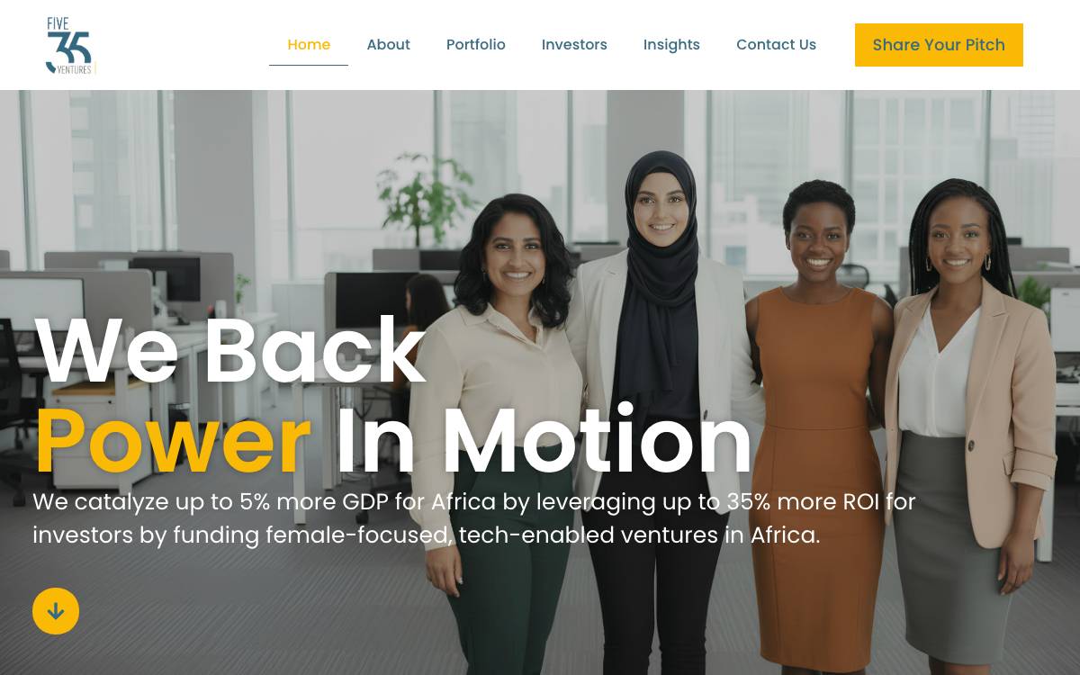 Five35 Ventures website preview