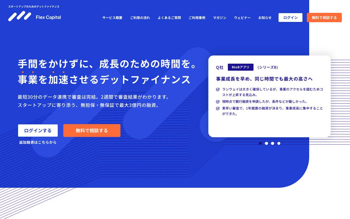 Fivot / Flex Capital website preview