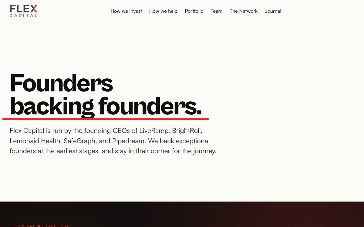 Flex Capital Partners website preview