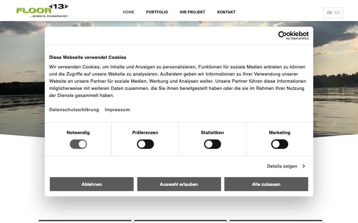 Floor13 GmbH website preview