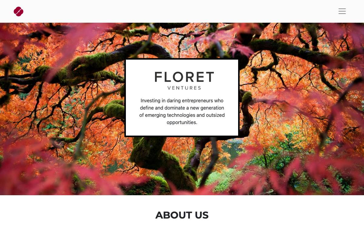 Floret Ventures website preview