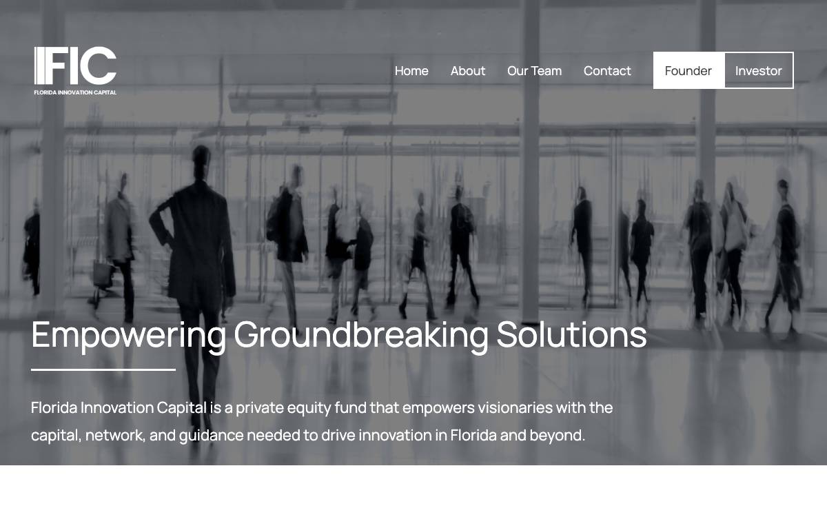 Florida Innovation Capital website preview