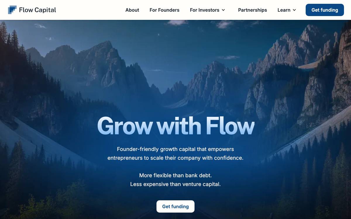 Flow Capital website preview