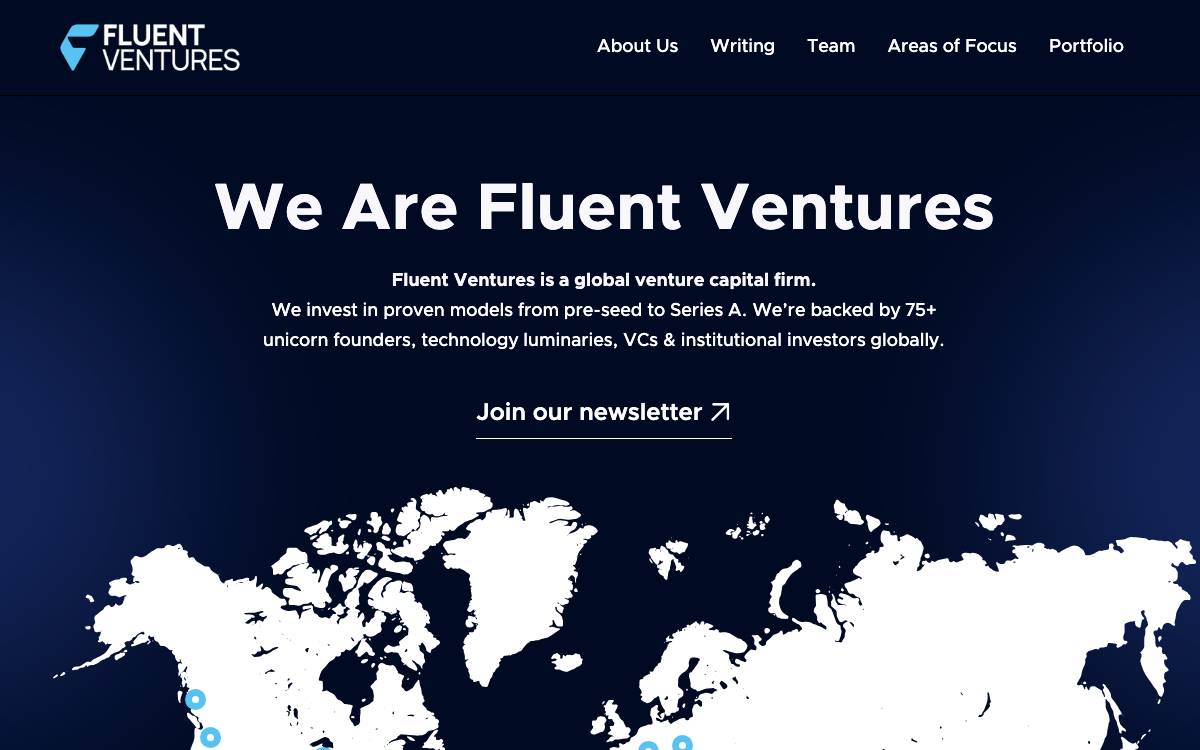 Fluent Ventures website preview