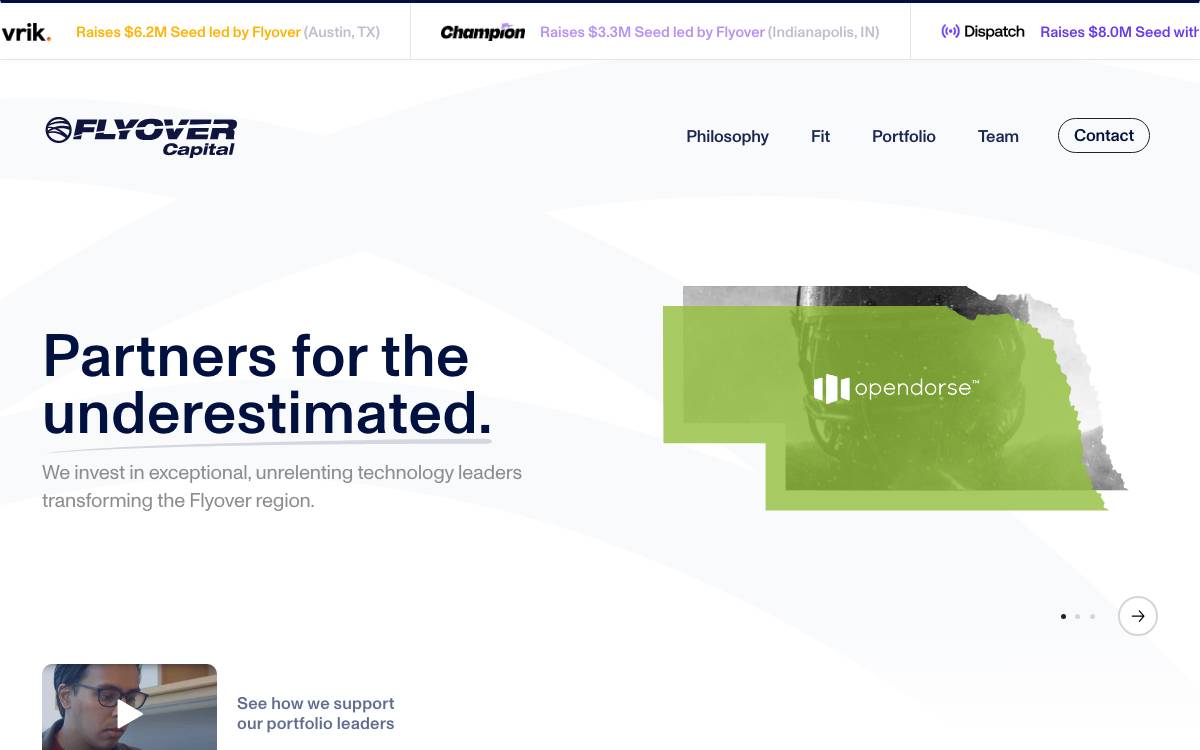 Flyover Capital website preview