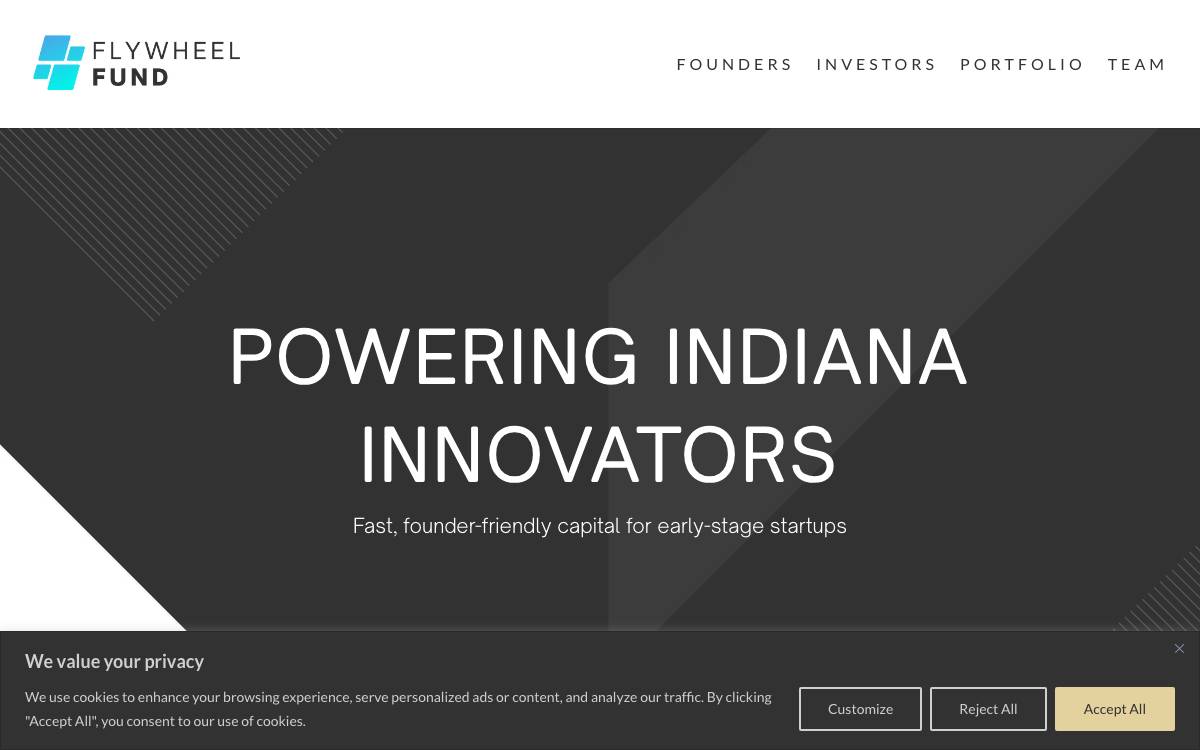 Flywheel Fund website preview