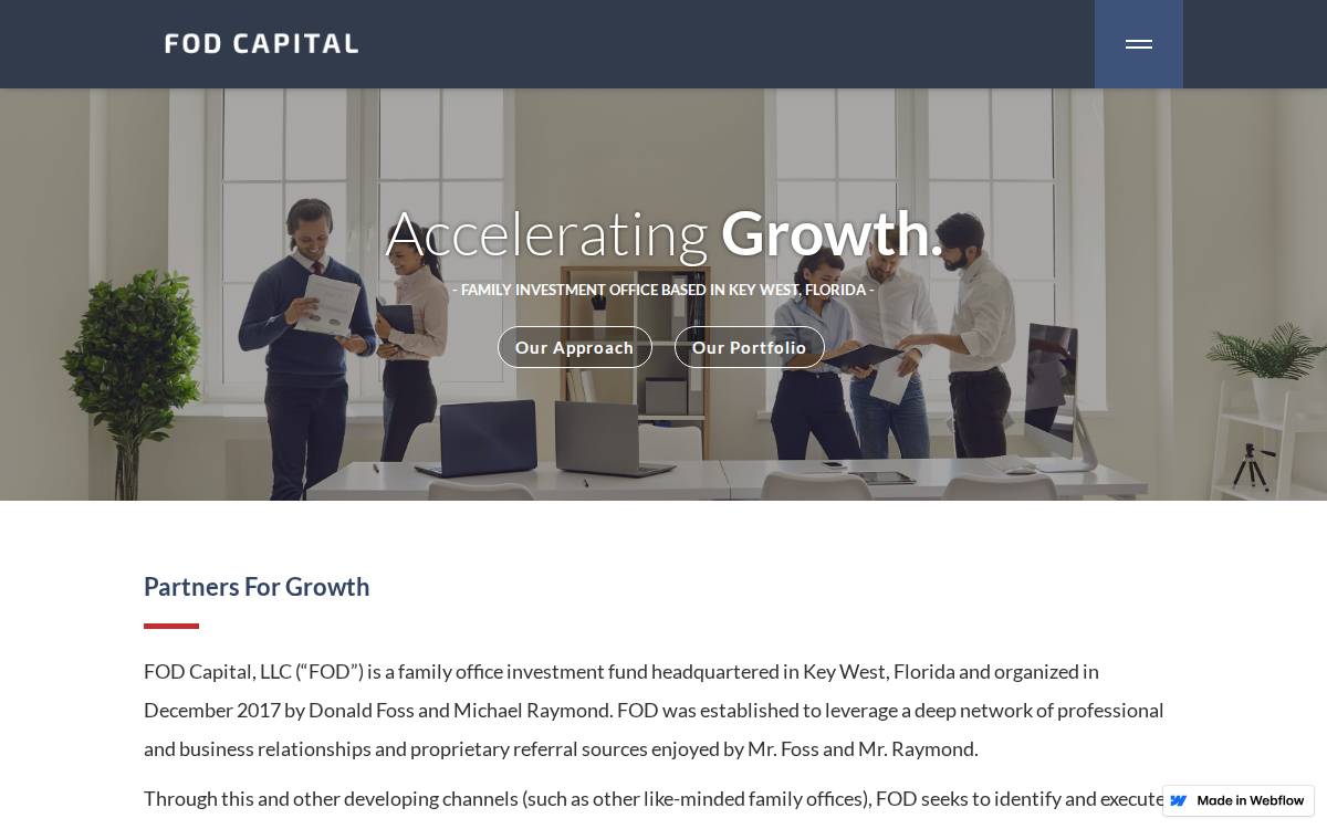 FOD Capital website preview