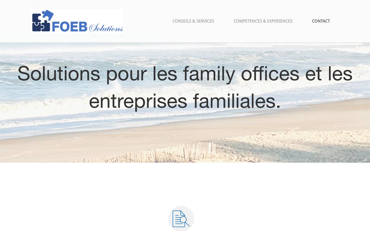 FOEB Solutions website preview