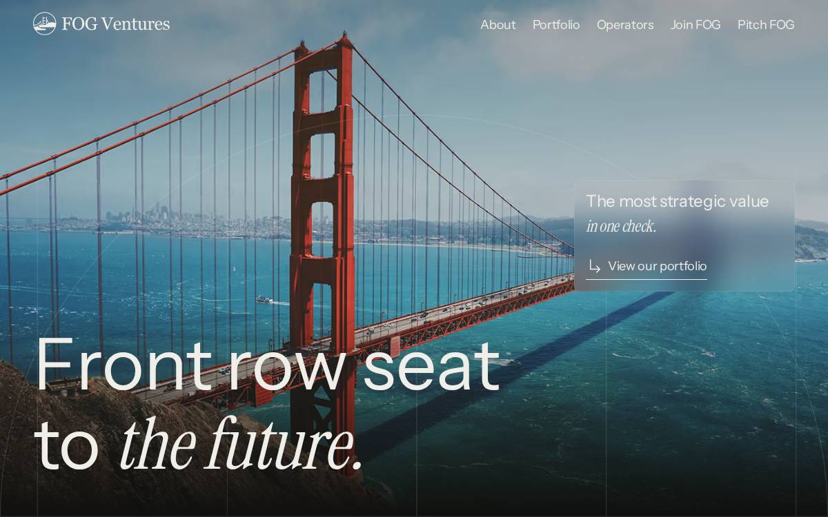 FOG Ventures website preview