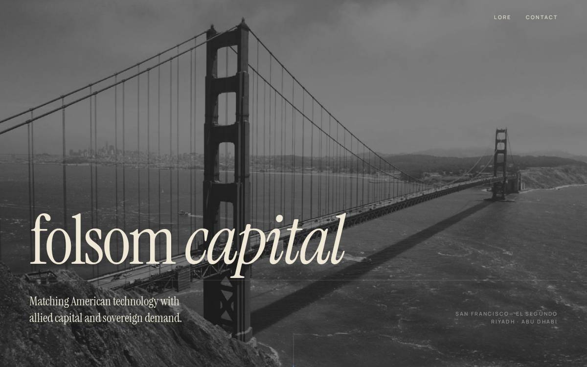 Folsom Capital website preview